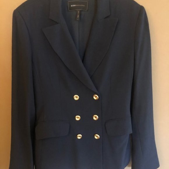 BCBGMaxAzria Jackets & Blazers - BCBG MAXAZRIA DOUBLE BREASTED NAVY BLAZER/JACKET M